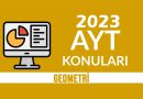 2023 AYT Geometri Konuları Ve Soru Dağılımı