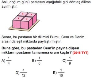 Oran Orantı Çıkmış Sorular – Doğru Tercihler