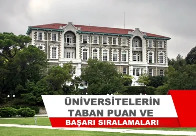 Üniversitelerin Taban Puanları ve Başarı Sıralamaları 2026