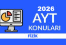 2026 AYT Fizik Konuları ve Soru Dağılımı